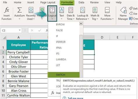 Image result for Excel-Formula Switch
