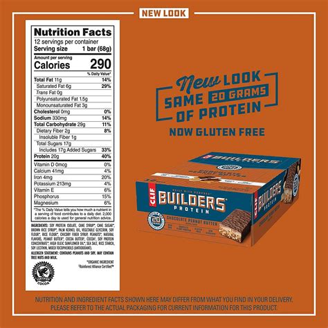 Clif Builder's Protein Bar Nutrition Facts