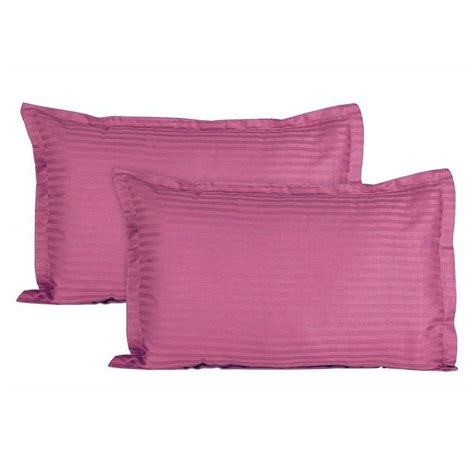 Buy Trance Home Linen 200 TC Cotton Large Size 20x30 inch Satin Stripe ...