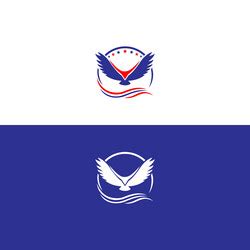 Eagle fly and logo Royalty Free Vector Image - VectorStock