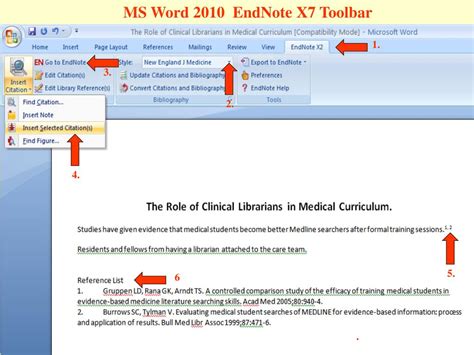 EndNote X7 Tutorial 的图像结果