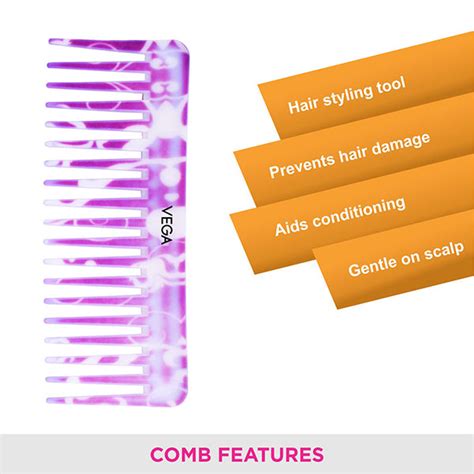 Vega Lilac Shampoo Comb - DC-1268 – Indicrest.com