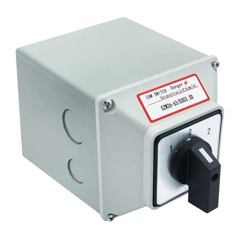 Buy KEYMOO 63A Rotary Changeover Switch with Exterior Box,660V 3 ...