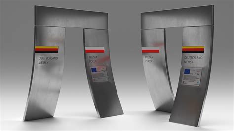 Poland Germany Border Gate 3D Model - TurboSquid 2007464