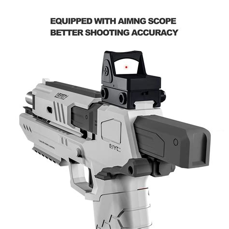 Pistol Toy Gun with Magazine Soft Foam Blaster Darts with Scope- Buy ...