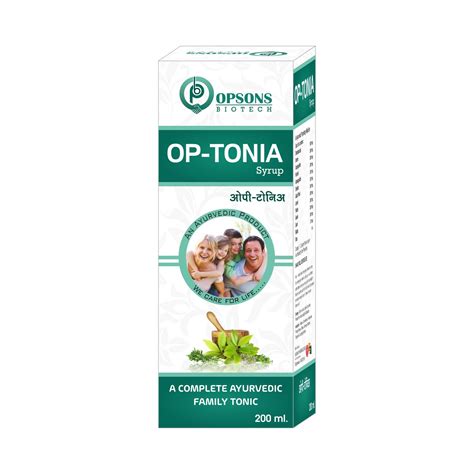 Op tonia - Acomplete Ayurvedic Family Tonic - Opsons Biotech
