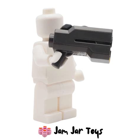 LEGO Pearl Titanium Star Wars Weapon Gun / Blaster With Trigger. W153