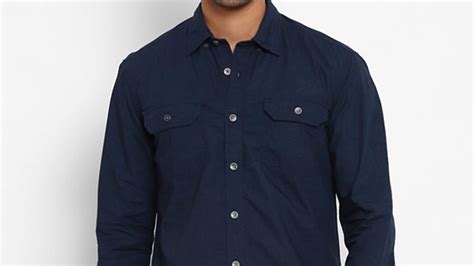 NAVY MAP MEN'S SHIRT ROYAL ENFIELD STORE APPAREL