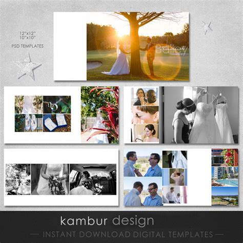 Buy Modern Wedding Album Template, 15 Spread PSD (digital Download ...