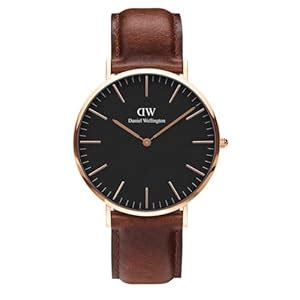 Buy DW Daniel Wellington Leather Classic 40 Black Dial Men Analogue DW ...