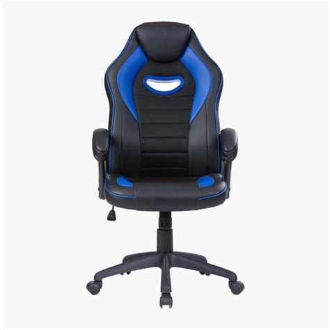 Buy Champion Cannon Faux Leather Gaming Chair - Black and Blue from ...