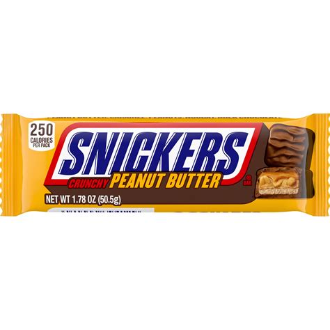 Snickers Crunchy Peanut Butter Squared Candy Chocolate Bar, Full Size ...