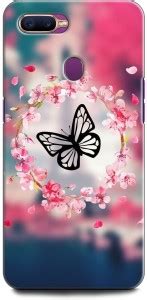 KEYCENT Back Cover for OPPO F9 Pro, CPH1823 BUTTERFLY, FLOWERS ...