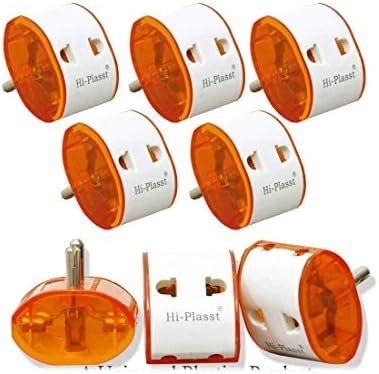 HI PLASST 3-Pin Multi Plug Socket with Dual USB Charger with LED ...