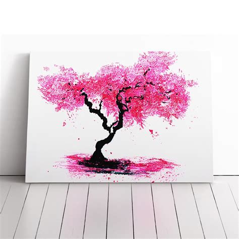 Cherry Blossom Painting On Canvas Abstract Tree Paintings " Cherry