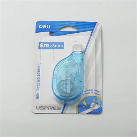 Deli H08 Blue color Correction Tape SKU 96677