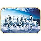 SAF paintings 7 Running Horses Vastu UV Teatured Digital Reprint Framed ...