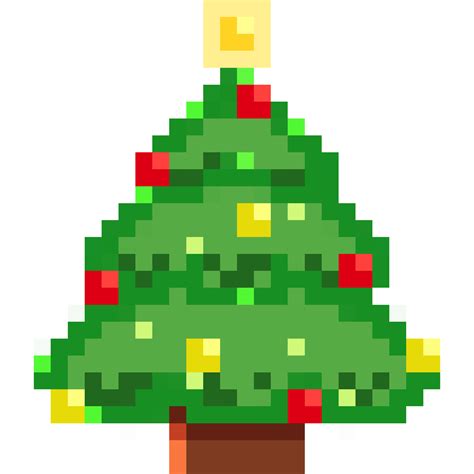 Transparent Christmas Tree Pixel