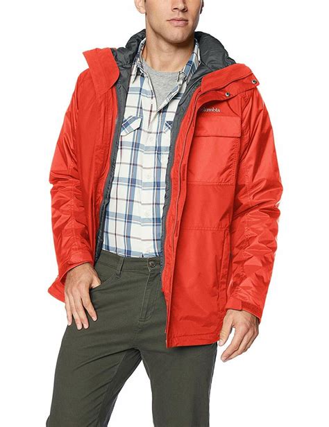 Columbia Men's Ten Falls Interchange Jacket, red Spark, XXL