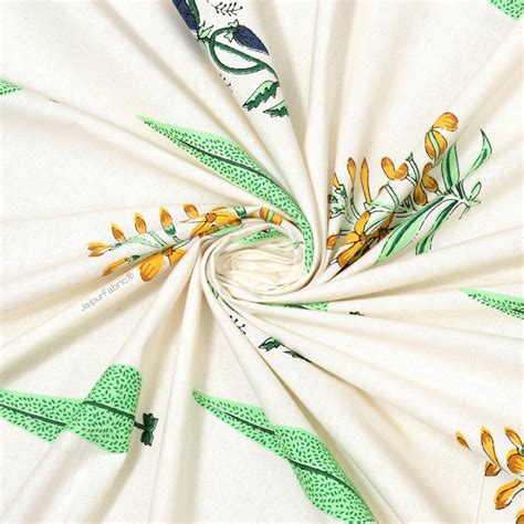 Vintage Flora Hand Block 100% Cotton Premium Bedsheet – JaipurFabric®