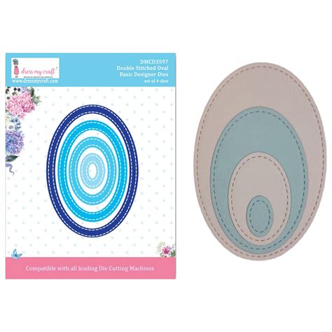 Double Stitched Oval - Basic Designer Die – Dress my craft