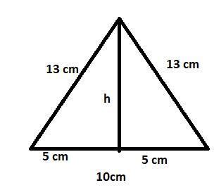[Best Answer] The base of an isosceles triangle is 10 cm and one of its ...