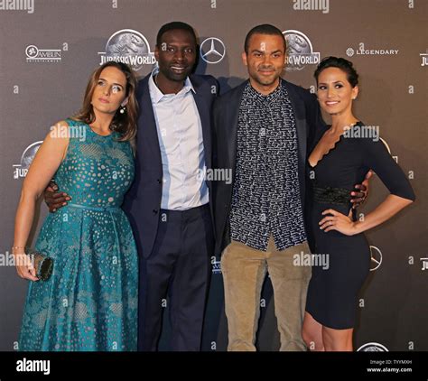 (From L to R) Helene Sy, Omar Sy, Tony Parker and Axelle Francine ...