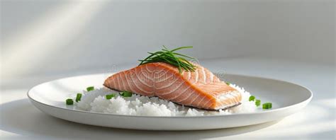Close-up on salmon fillet with fruit salsa, over rice.