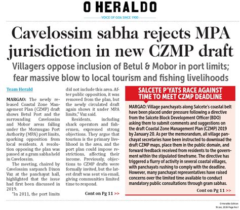 O Herald 19-01-2026 - oHeraldo ePaper – English & Dainik Marathi ...