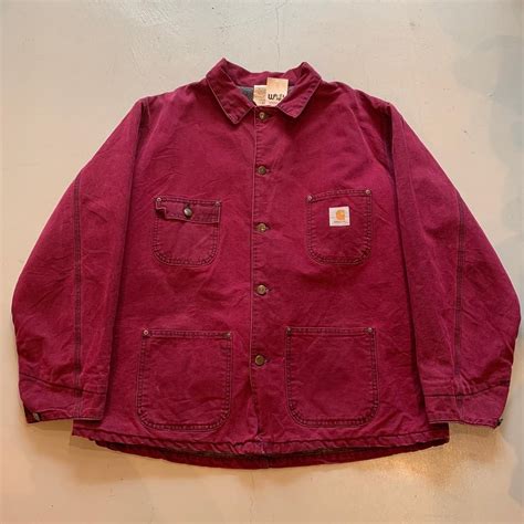 80s carhartt chore coat "Bordeaux color"【高円寺店】 | What’z up