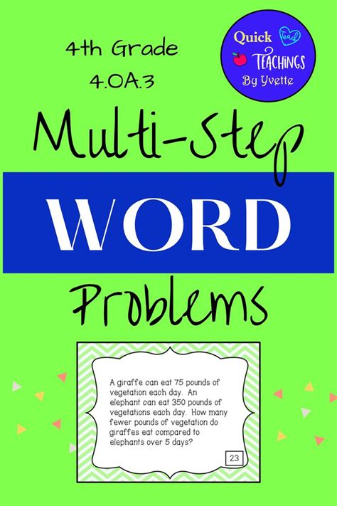 Image result for Two-Step Word Problems Grade 4