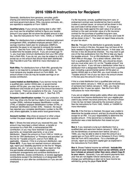 1099-R Instructions 的图像结果