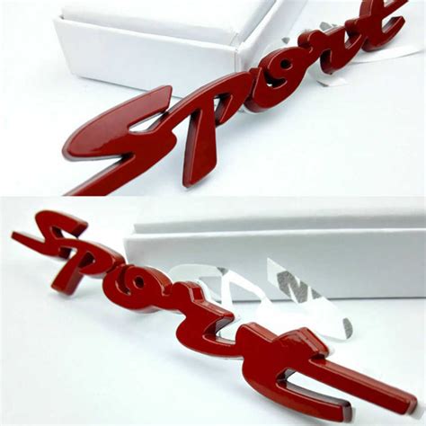 CarOxygen - Sport Cursive Black Badge Emblem Sticker Decal for All Car ...