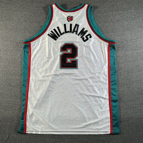 Vintage Reebok Memphis Grizzlies Jason Williams Jersey Men's 56 White ...
