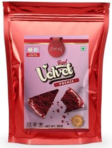 Bake King Red Velvet Cake Premix Powder 1000G Eggless Red Velvet Cake ...