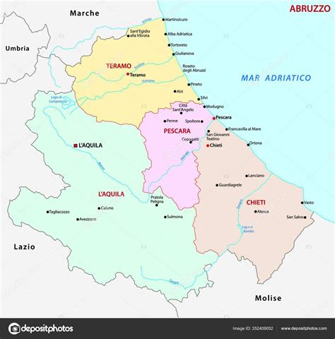 Mapa Fisico De Abruzos Pa Italia Amazon.com: Mapa Político De Italia,
