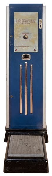 Lot Detail - Peerless Coin Operated Ticket Scale. New York: Peerless Wei...