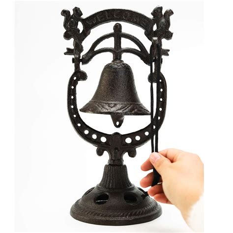 Sungmor Classic Cast Iron Tabletop Hand Bell Dinner Bell - Lovely ...