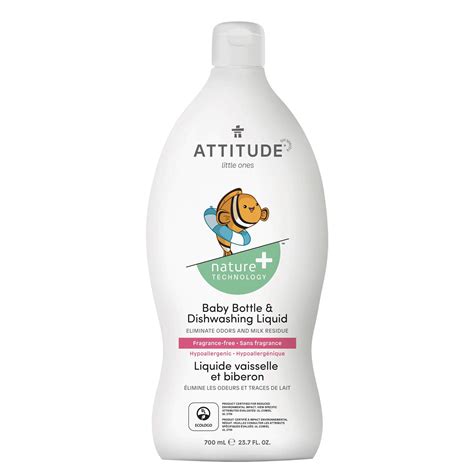 Buy ATTITUDE Liquid Dish Soap for Baby Products, Tough on Milk Residue ...