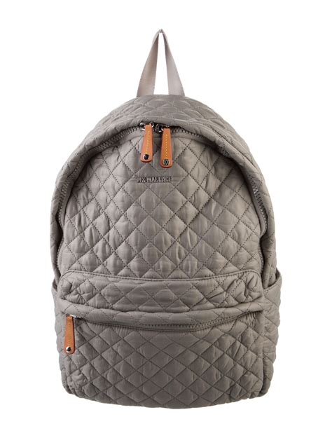 MZ Wallace Leather-Trimmed Quilted Backpack - Black Backpacks, Handbags ...