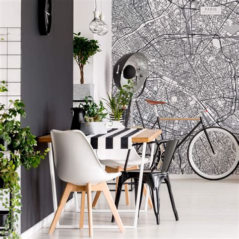 Wall Mural Map of Paris | wall-art.com