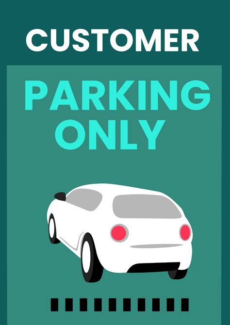 Free Reserved Parking Sign Template to Edit Online