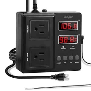 bayite Temperature Controller 1650W BTC211 Digital Outlet Thermostat ...