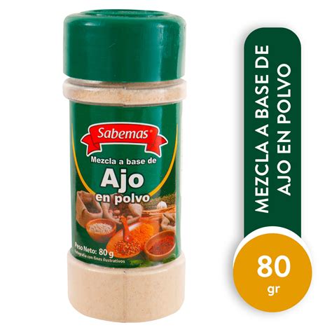 Comprar Ajo Sabemas En Polvo Frasco - 80gr | Walmart Costa Rica ...