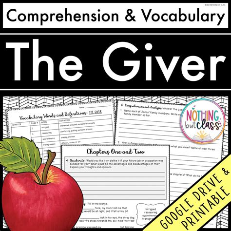 Free the giver vocabulary worksheet, Download Free the giver vocabulary ...