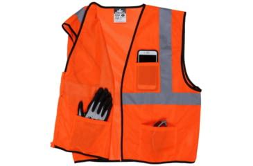 MCR Safety Hi Vis Reflective Safety Vest, ANSI Type R Class 2, Mesh ...
