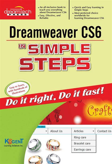 Dreamweaver CS6 in Simple Steps eBook : Kogent Learning Solutions Inc ...