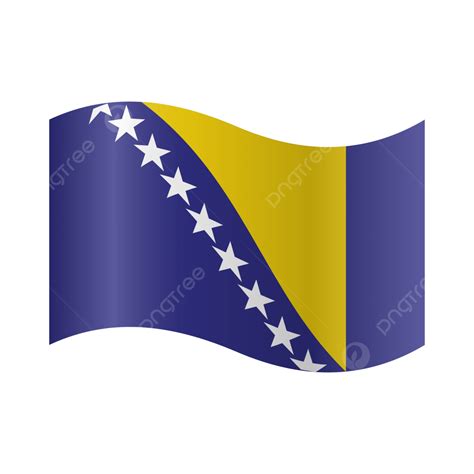 Vector Realistic Illustration Of Bosnia Herzegovina Flags, Bosnia, Flag ...