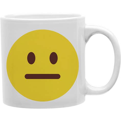 blank face Emoji coffee mug
