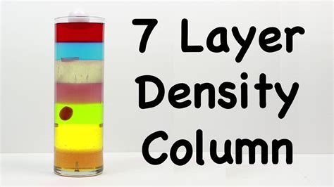 Colorful Layers Of Density Columns